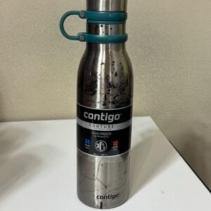 Contigo Matterhorn Couture Water Bottle 20oz Polished Concrete Stainless Steel